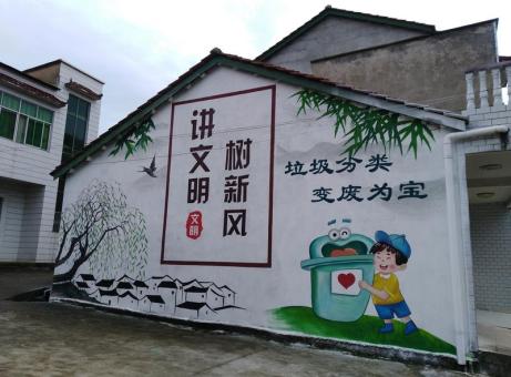 道真墙绘是现在流行的墙体广告