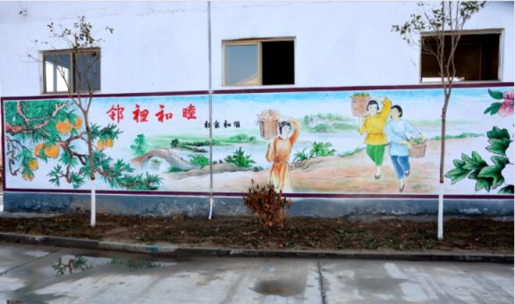 道真乡镇文化墙 乡风文明焕发新活力