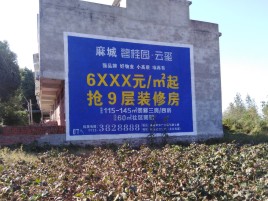 道真墙体广告的好处